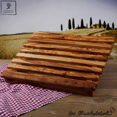 Olive wood - Set of 2 Olive Wood cutting boards with handle – Unik by Nature