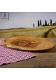 Cutting board or platter for snack, cheese and ham in a natural shape