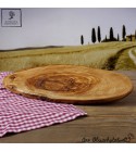 Olive wood Tree Trunk Cutting board with bark