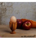 Egg cup, classic shape, olive wood