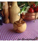 Gift idea! Decorative olive wood pots