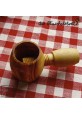 Olive wood nut cracker rounded with screw caps