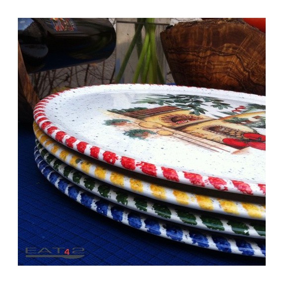 Pizza dish original italian mediterranean style