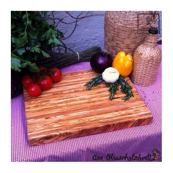 Large chopping board made of olive wood