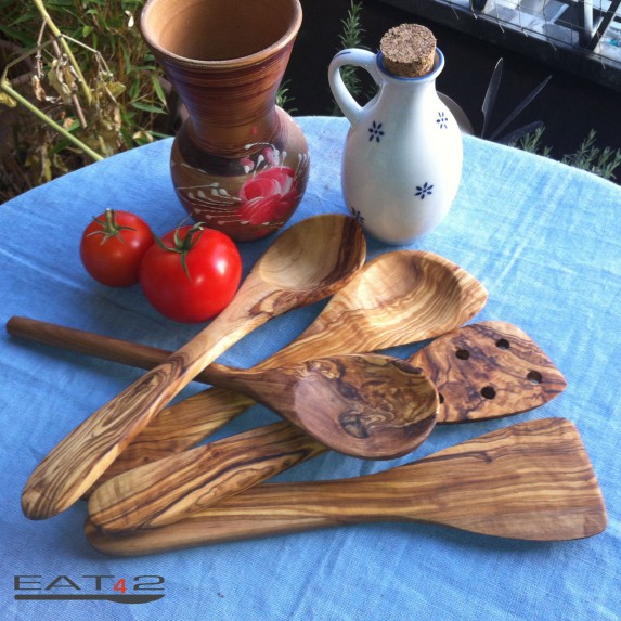 olive wood spatula kitchen aid Set - 5 pcs