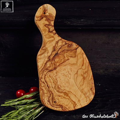 Olive wood - Set of 2 Olive Wood cutting boards with handle – Unik