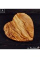 olive wood board heart shaped