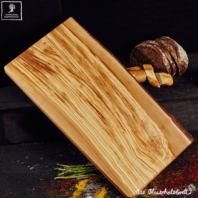 Classic Rectangular Olive Wood Cutting Board-35cm-Cooking-Tray