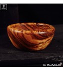 olive wood bowl round edge