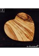 olive wood board heart shaped