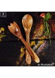  salad servers out of olive wood - a must have