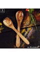  salad servers out of olive wood - a must have
