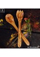  salad servers out of olive wood - a must have