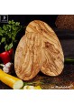 oval snack board olive wood