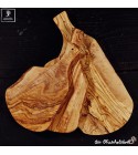 Natural shaped cutting board with handle