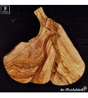 Natural shaped cutting board with handle
