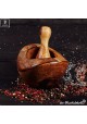 mortar and pestle rustic style