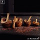 Mortar and pestle rustic style, naturally & handmade