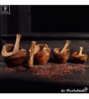 Mortar and pestle rustic style, naturally & handmade