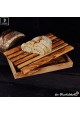 bread cutting board with crumb catcher