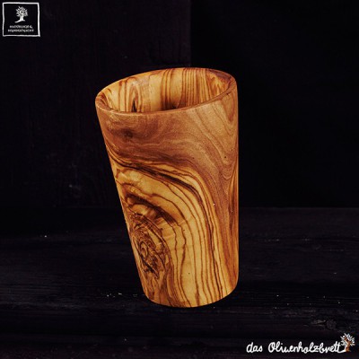 Mug out of olive wood