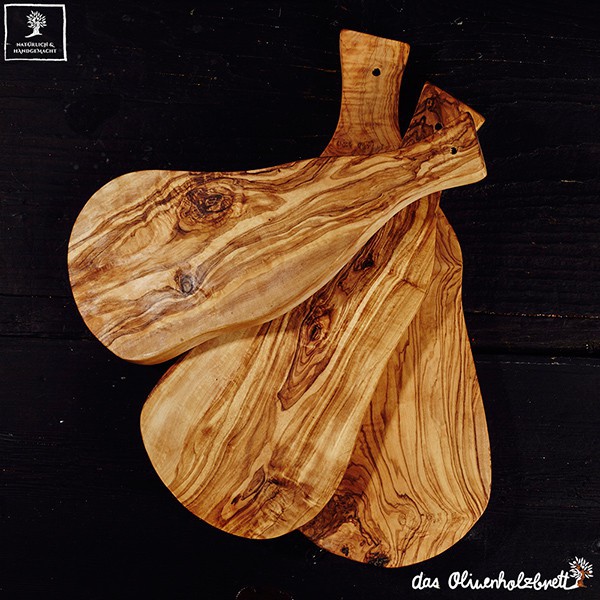 Naturally Med - Olive Wood Cutting Board/Cheese Board - 14 inch