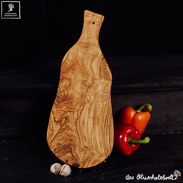 Naturally Med - Olive Wood Cutting Board/Cheese Board - 14 inch