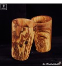 olive wood cups 2pcs