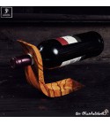 Handmade olive wood wine bottle holder