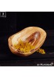 small olive wood bowl oval with natural edge