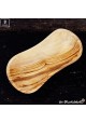 Bowl, olive wood, natural rounded