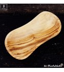 Bowl, olive wood, natural rounded