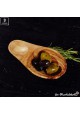 Bowl for olive fruits, olive wood