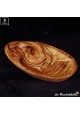 Wooden Oval flat bowl