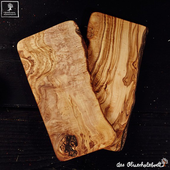 Olive Wood Cutting Board with Live Edge - Forest Decor