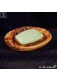 Oval soap holder inclusive soap 100g