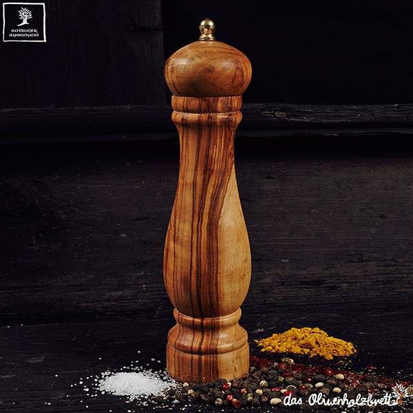 Olive Wood Salt & Peper Mill Set Large – Thistle Hill