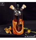 Artistic oil & vinegar serving