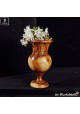 vase out of olive wood