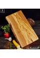 Chopping board olive wood, rectangular one side natural