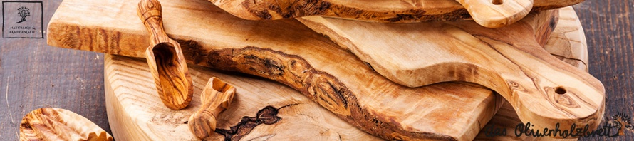 Bread Cutting boards made of olive wood facilitate the work in the kitchen